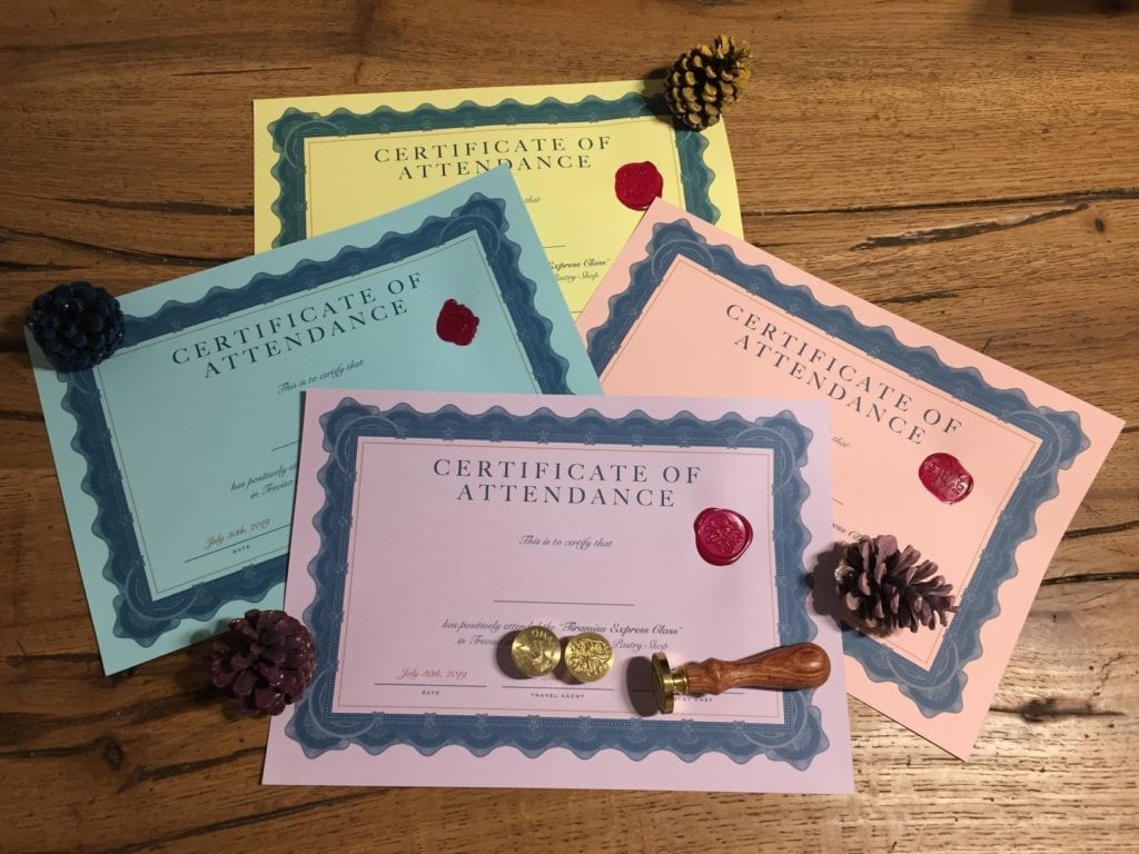 tiramisu certificate tourleadertreviso